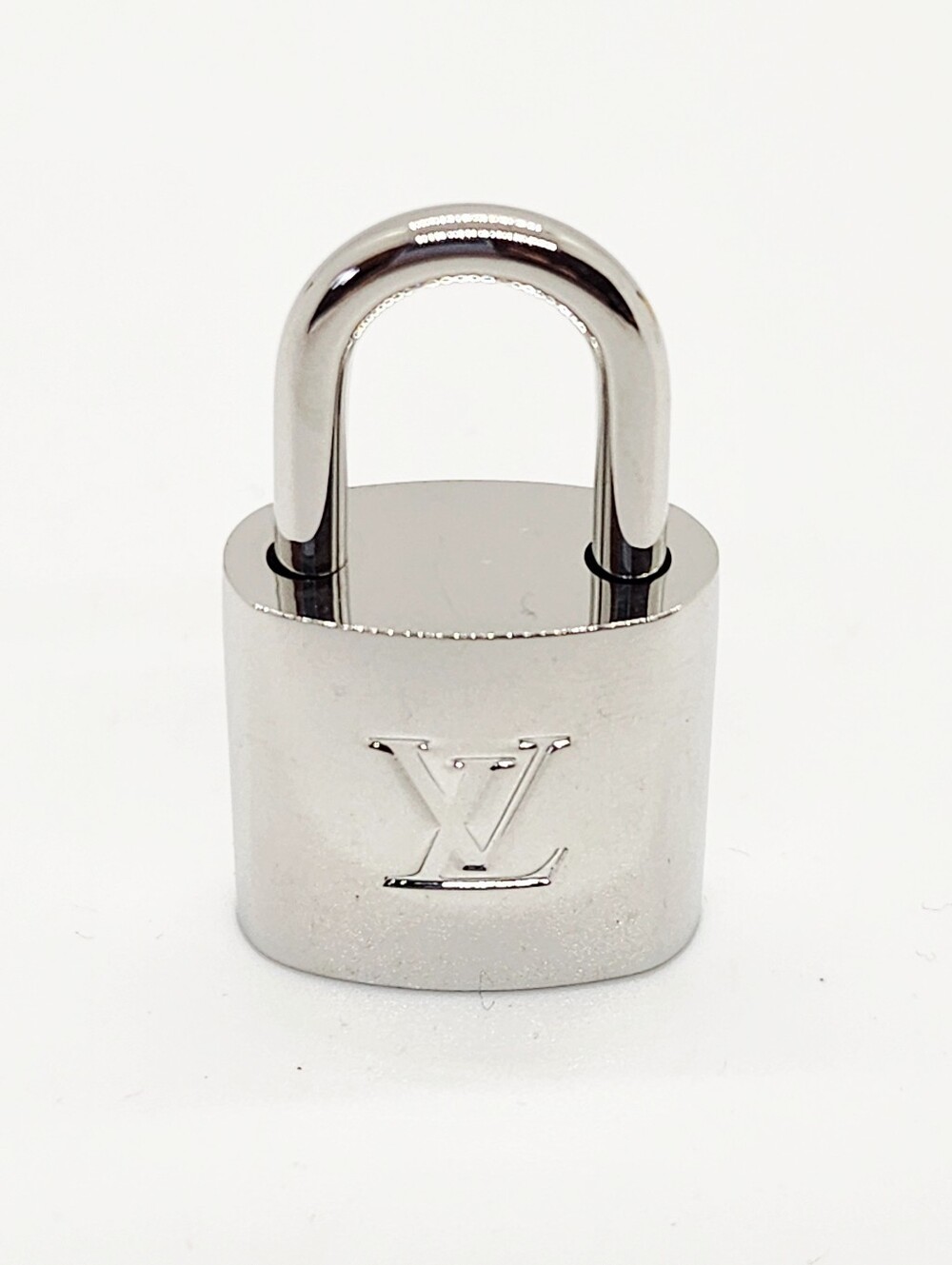Louis Vuitton Silver-tone Metal Padlock And 2 Keys With Box New